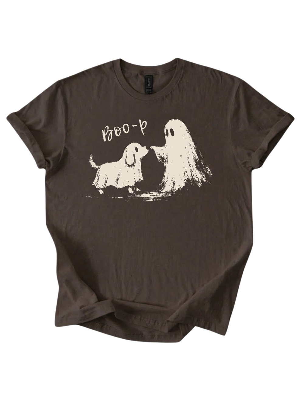 Gildan Graphic Tee Boo-p Chocolate Brown